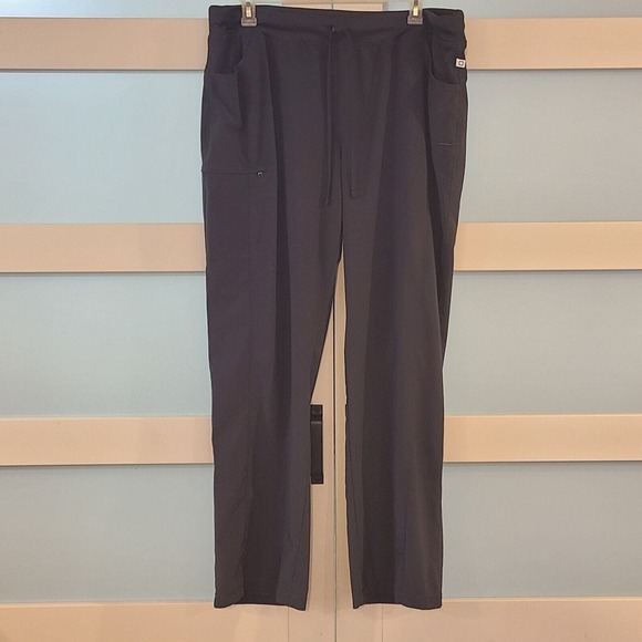 Cherokee Infinity Womens Scrub Pants Gray Size 2x Tall Straight Leg #1123AT - Picture 1 of 7